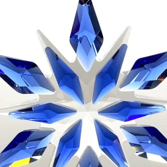 Crystal Snowflake Sun Catcher Christmas Tree Decor Czech Bohemia Crystal Gift - Picture 7 of 11